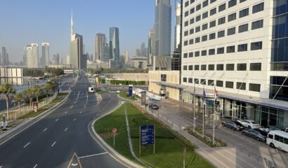 Dubai World Trade Centre and business district skyline, where UAE free zone transfer pricing rules apply