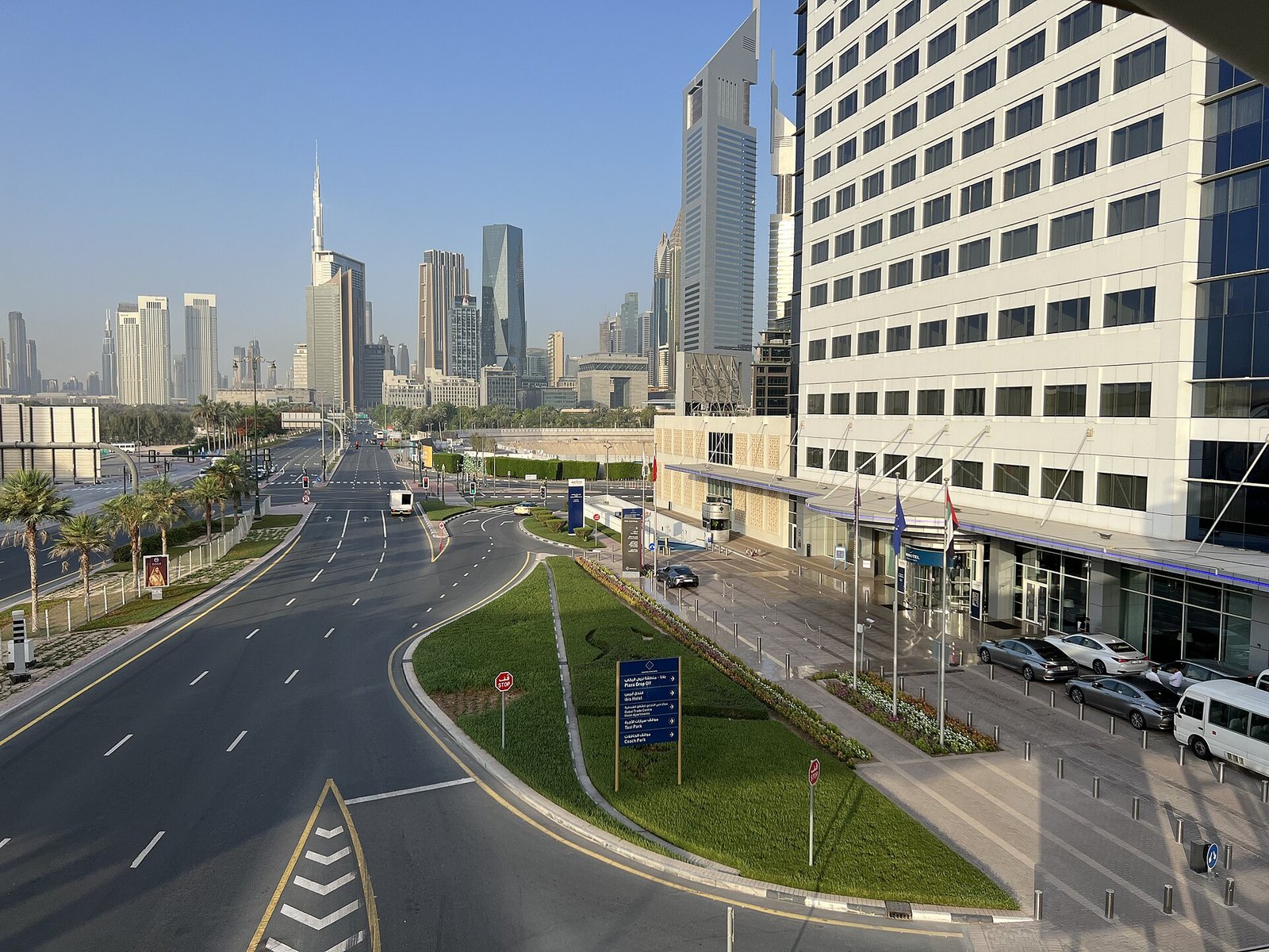Dubai World Trade Centre and business district skyline, where UAE free zone transfer pricing rules apply