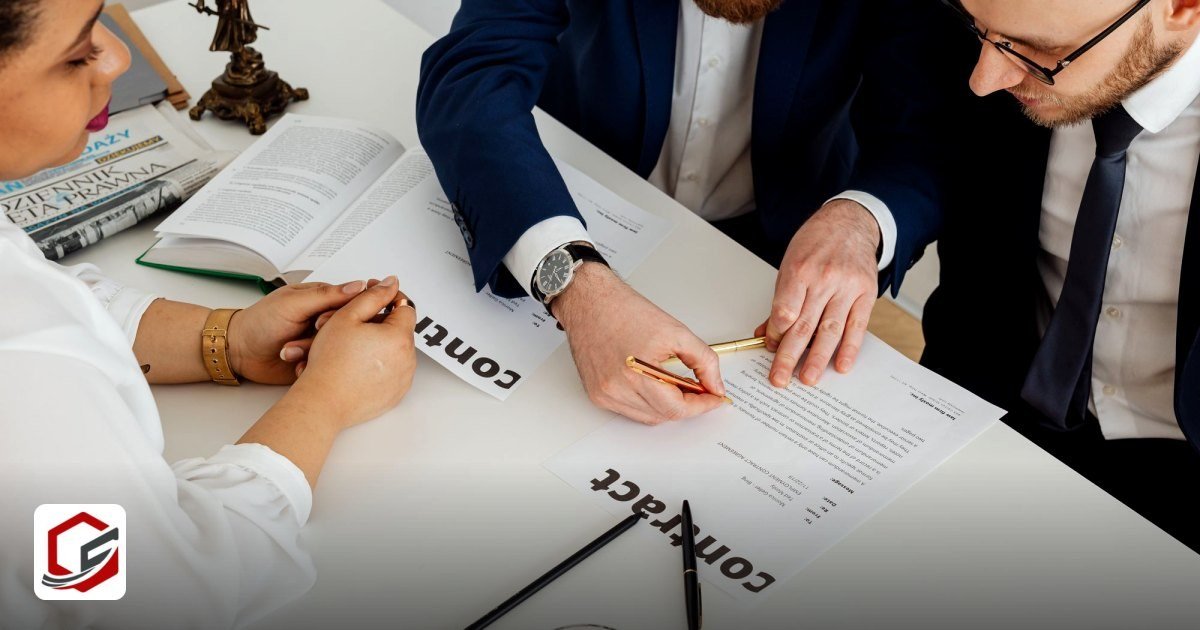 Free Zone Company Formation Steps in the UAE Explained - business professionals engaged in contract review at a modern